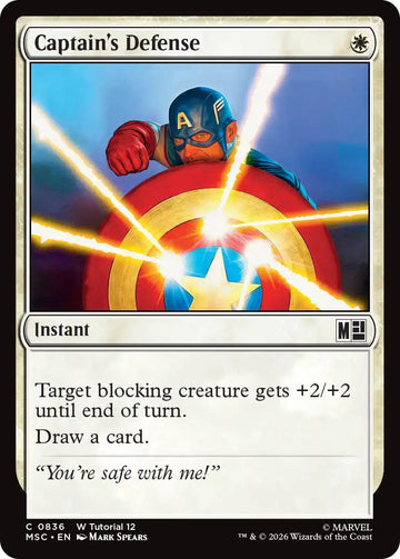 Captain's Defense [836] [Beginner Box] [Marvel Super Heroes: Commander] [Non-Foil]