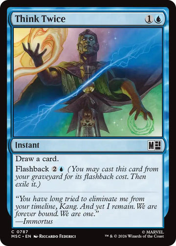 Think Twice [787] [Jumpstart] [Marvel Super Heroes: Commander] [Non-Foil]