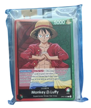 One Piece Welcome Kit Monkey D. Luffy OP01-003 Demo Deck + Promo Pack - Sealed