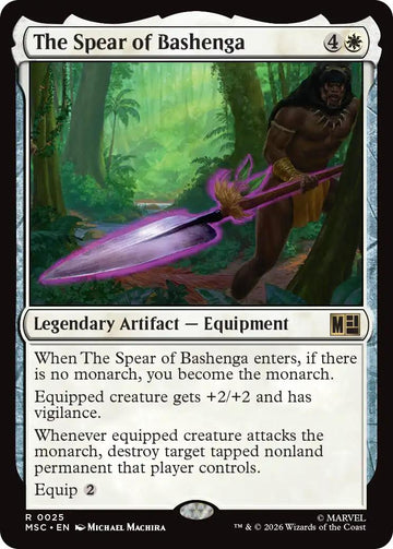 The Spear of Bashenga [25] [Marvel Super Heroes: Commander] [Non-Foil]