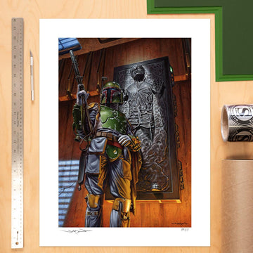 Sideshow Collectibles Star Wars Boba Fett: The Bounty (24" H x 18" W) Art Print by artist Jason Edmiston Limited Edition of 350