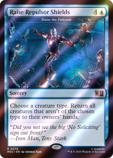 Raise Repulsor Shields - Raise the Palisade [278] [Marvel Super Heroes: Commander] [Surge Foil]