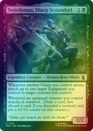 Swordsman, Sharp Scoundrel [116] [Marvel Super Heroes] [Foil]