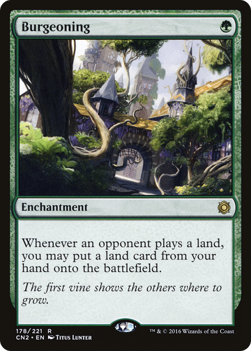 Burgeoning (CN2-178) - Conspiracy: Take the Crown Foil