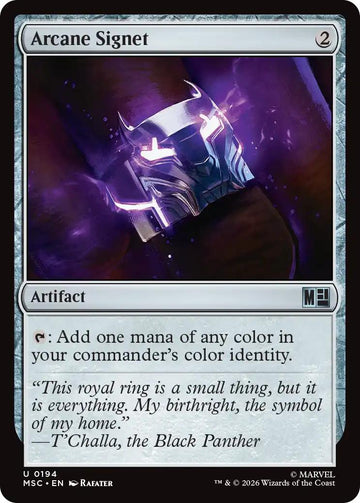 Arcane Signet (Wakanda) [194] [Marvel Super Heroes: Commander] [Non-Foil]