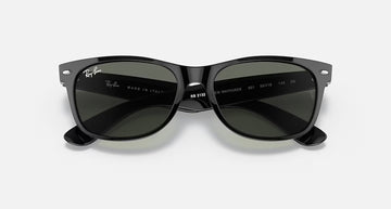 Ray-Ban New Wayfarer Classic - ORB2132 - Rubber Black / G-15 Green