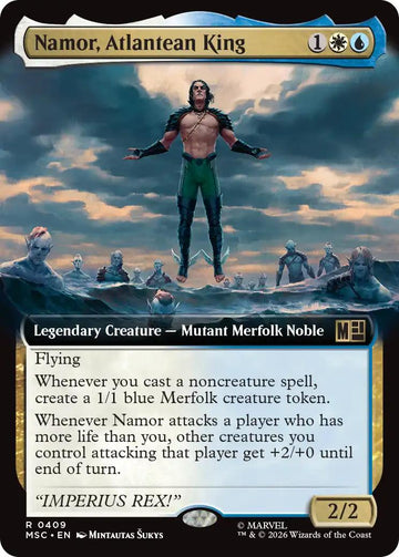 Namor, Atlantean King [409] [Extended Art] [Marvel Super Heroes: Commander] [Non-Foil]