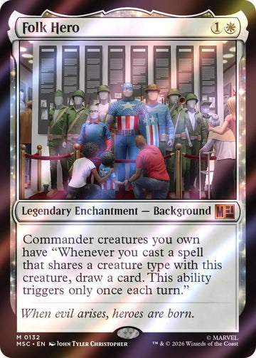 Folk Hero [132] [Marvel Super Heroes: Commander] [Surge Foil]