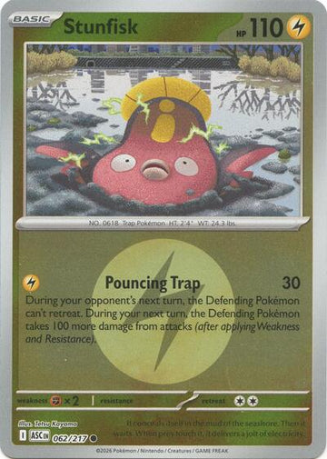 Stunfisk - Energy Symbol Pattern - 062/217 - Common [me025-062] [Reverse Holo]