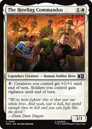 The Howling Commandos [598] [Jumpstart] [Marvel Super Heroes: Commander] [Non-Foil]