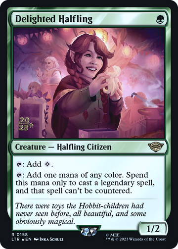 Delighted Halfling (PRE-158S) - Tales of Middle-earth Promos Foil