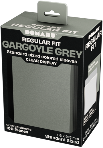 Gatherer's Tavern DOMARU Regular Fit Sleeves - Standard Size - 100ct - Gargoyle Grey