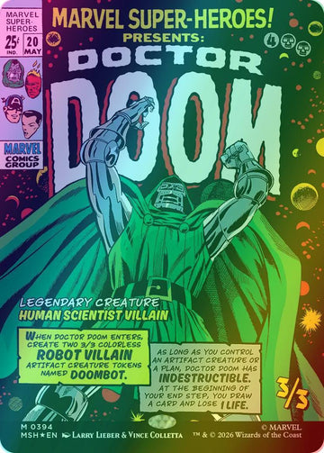 Doctor Doom [394] [Borderless] [Classic Comic] [Marvel Super Heroes] [Foil]