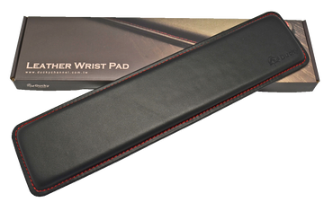 Ducky TKL Leather Wrist Rest with Red Stitching