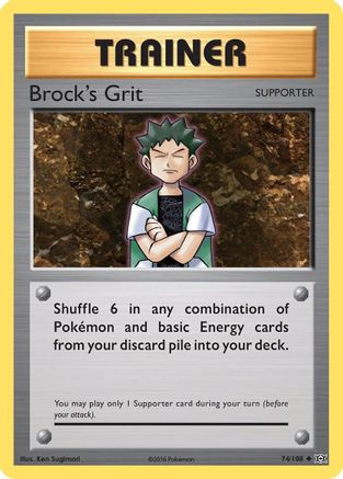Brock's Grit (74/108) - XY  Evolutions Reverse Holofoil
