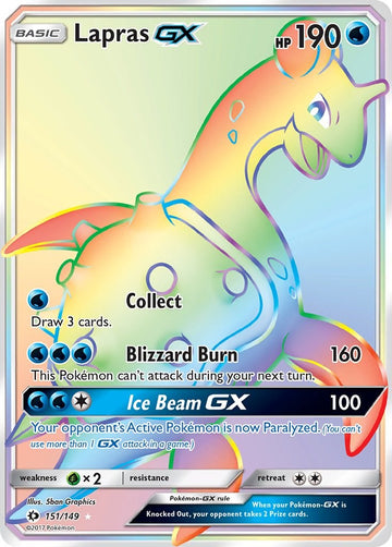 Lapras GX (Secret) [SM01] - Near Mint