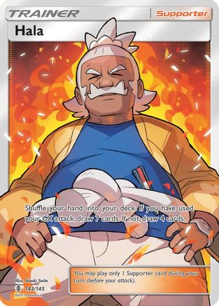 Hala (Full Art) (143/145) - SM  Guardians Rising Holofoil