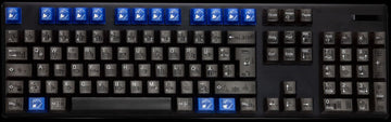 Tai-Hao Blue Playing Cards 16-Key Cubic Profile Double Shot ABS Translucent Keycap Set