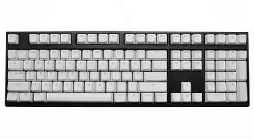 Vortex White Backlit 126 Key Double Shot PBT Keycap Set