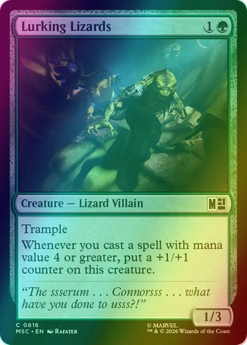 Lurking Lizards [816] [Jumpstart] [Marvel Super Heroes: Commander] [Foil]