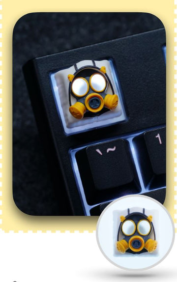Hot Keys Project HKP Specter Backlit White Face Artisan Keycap