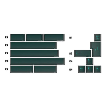 KBDFans PBTfans Neon Spacebar Kit 3 Translucent 15 Key Cherry Profile Double Shot ABS Add-on Keycap Set
