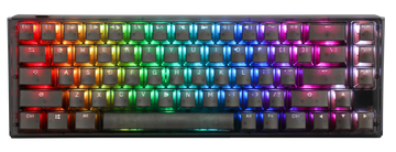 Ducky One 3 SF Aura Clear Black 65% Hotswap RGB Double Shot ABS Mechanical Keyboard