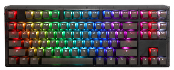 Ducky One 3 TKL Aura Clear Black Hotswap RGB Double Shot ABS Mechanical Keyboard