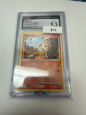 Pokemon Chimchar Non-Holo #70/127 CGC 9.5