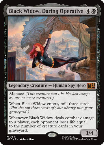 Black Widow, Daring Operative [831] [Welcome Deck] [Marvel Super Heroes: Commander] [Non-Foil]