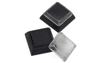 MK 1x1 DSA Relegendable Black with Clear Top (Set of 10)