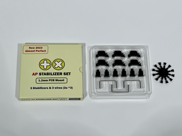 TX AP Stabilizers 1.2mm PCB Mount Clip-in 2u Kit (3 pack)