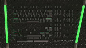 KBDFans Clear Scanner Translucent 157 Key Cherry Profile Polycarbonate Keycap Set
