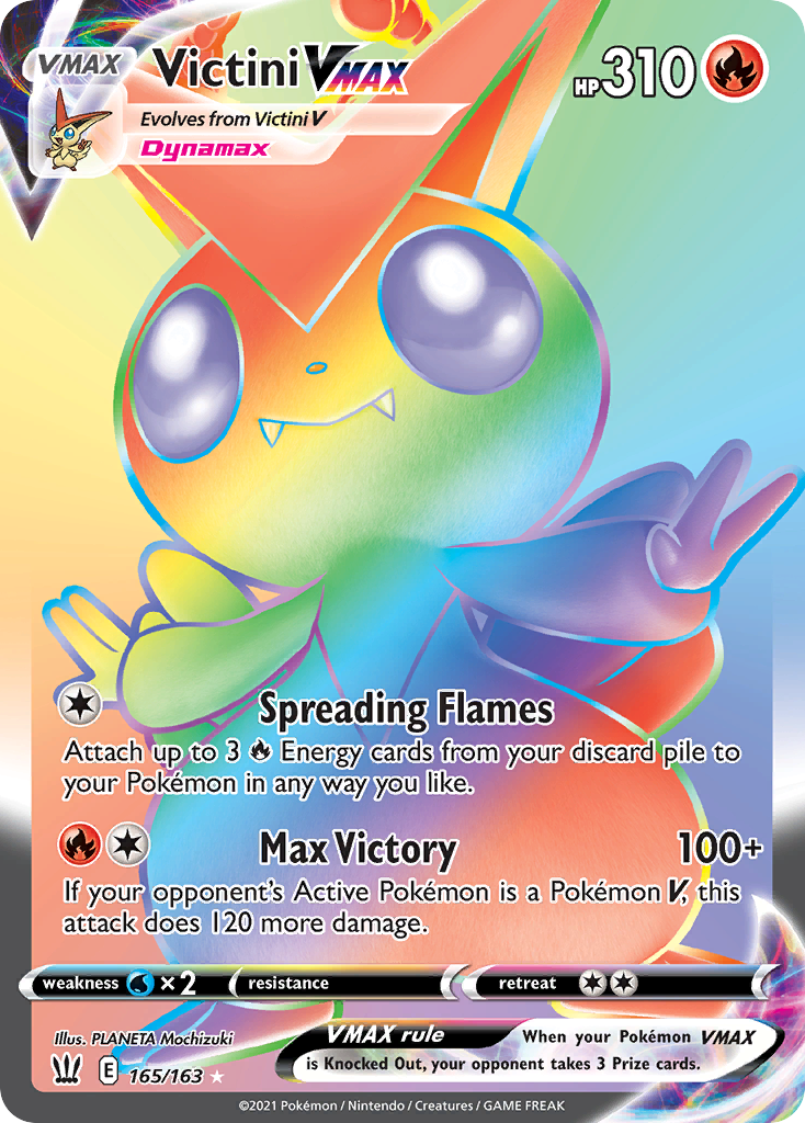 Victini Vmax 165 163 Battle Styles Holofoil