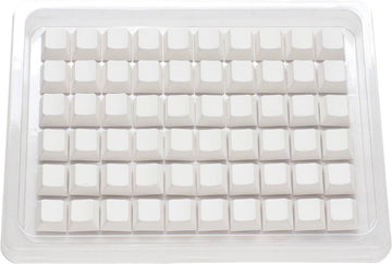 Ducky White Blank 132 Key Cherry Profile PBT Keycap Set