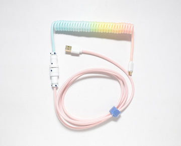 Cotton Candy Coiled USB Cable V2
