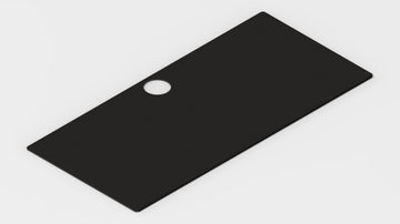 Black IKEA MICKE Desk Mat (41" / 105 cm) Full-desk Mouse Pad