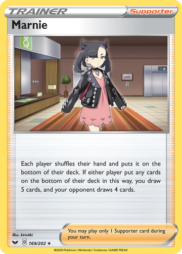 Marnie 169 202 Sword Shield Holofoil