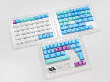 MK x Ducky Frozen Llama 133 Key Cherry Profile Triple Shot PBT Keycap Set