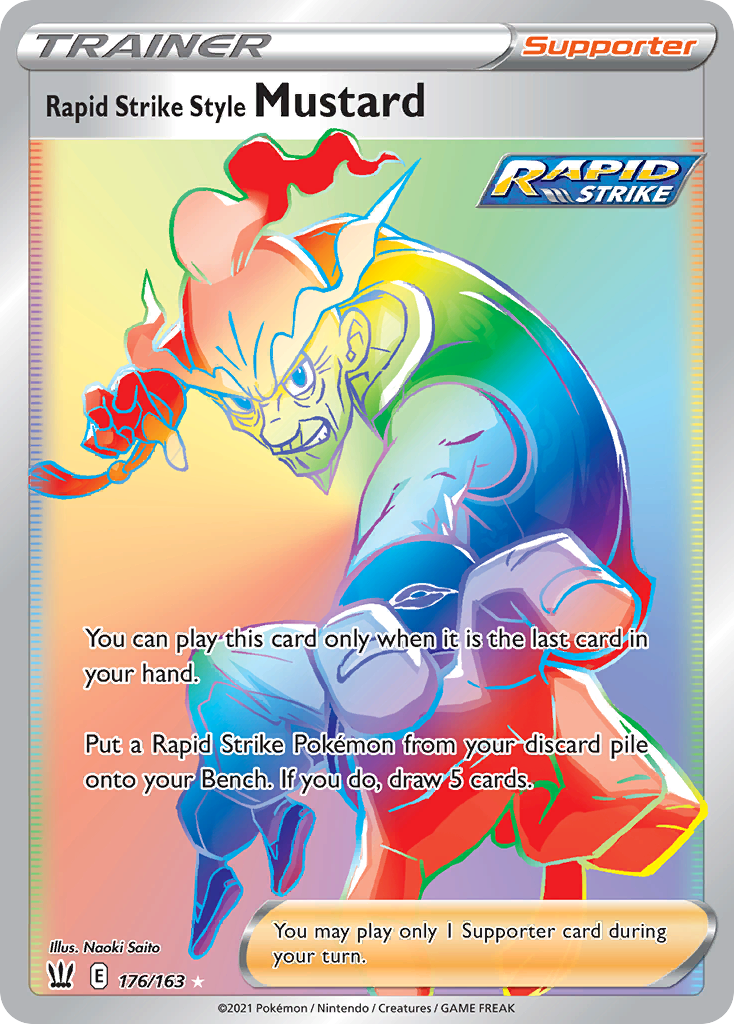 Rapid Strike Style Mustard 176 163 Battle Styles Holofoil