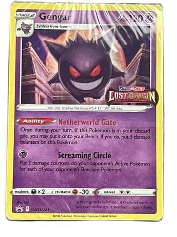 Gengar SWSH241 Lost Origin Pre-Release Deck Promo - Sealed