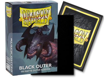 Dragon Shield Outer Sleeve Matte Card Sleeves Black 100ct