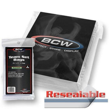 BCW Resealable Team Set Bags (100-Pack)