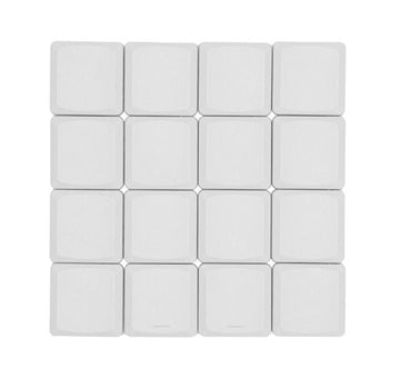Tai-Hao White THT Blank 18 Key PBT Low Profile Keycap Set