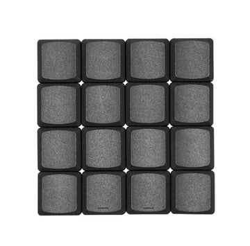 Tai-Hao Black THT Blank 18 Key ABS Low Profile Keycap Set
