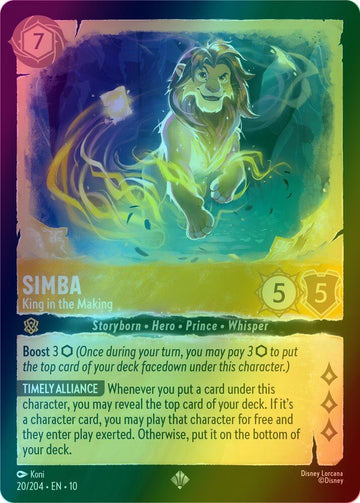 Simba - King in the Making - 20/204 [Whispers in the Well] [Holofoil]
