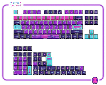 Keychron Pixel Universe 137 Key OEM Profile Dye Sub PBT Keycap Set