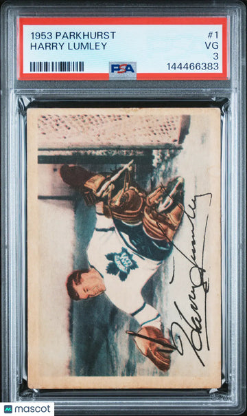 1953 Parkhurst Hockey Harry Lumley #1 PSA 3