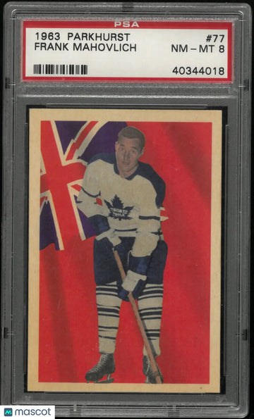 1963 Parkhurst Hockey Frank Mahovlich PSA 8