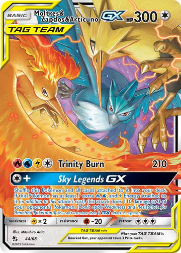 Moltres & Zapdos & Articuno GX [HIF] - Near Mint